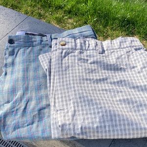 Bundle of two pair- Greg Norman stretch waist golf shorts. Size 40.
